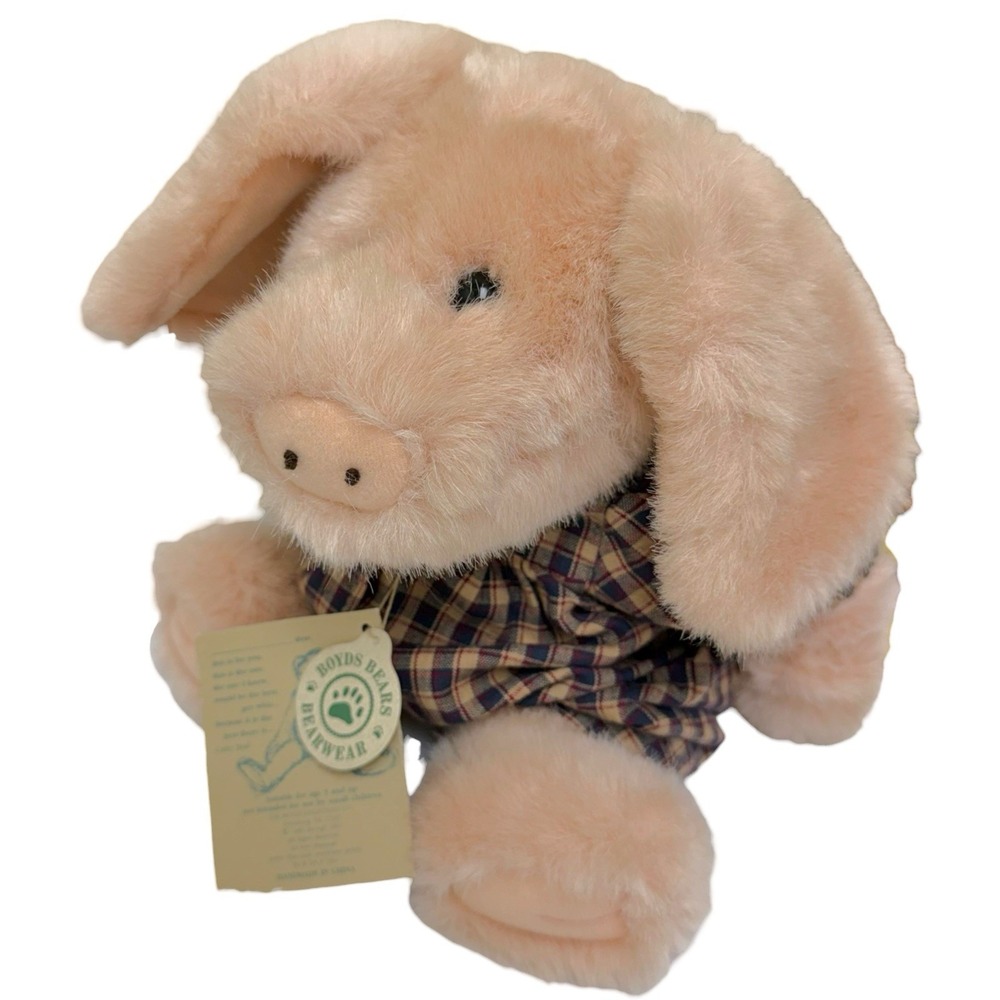 Vintage 1997 Boyds Bears Rosie O'Pigg Piggy J.B.Bean & Associates Jointed 10"